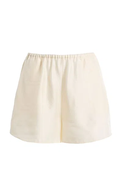 Totême Toteme Organic Silk Pj Short In Red