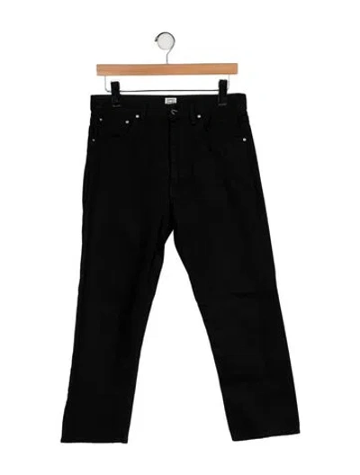 Pre-owned Totême Original Straight Leg Jeans In Black