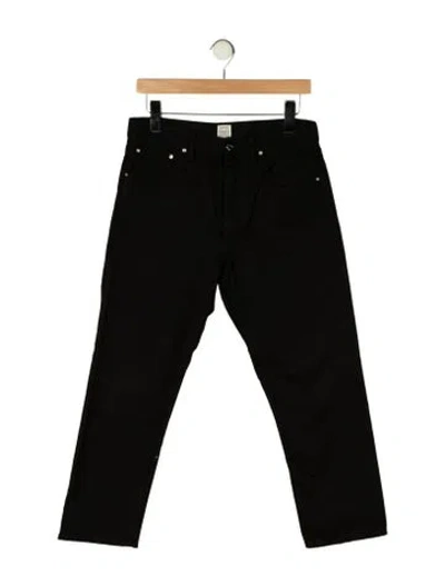 Pre-owned Totême Original Straight Leg Jeans In Black