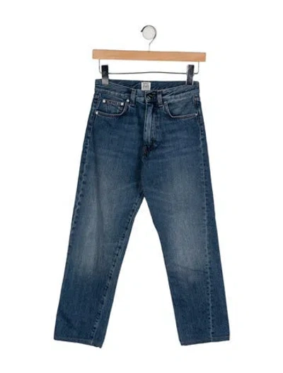 Pre-owned Totême Original Straight Leg Jeans In Blue