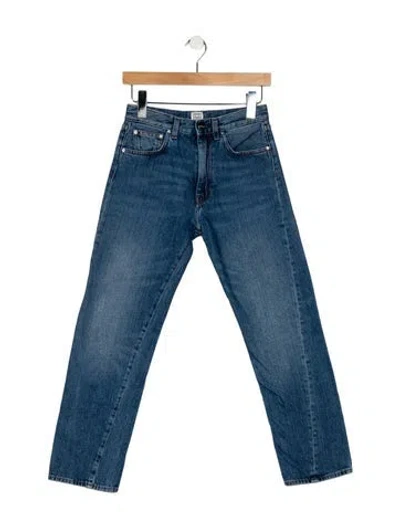 Pre-owned Totême Original Straight Leg Jeans In Blue