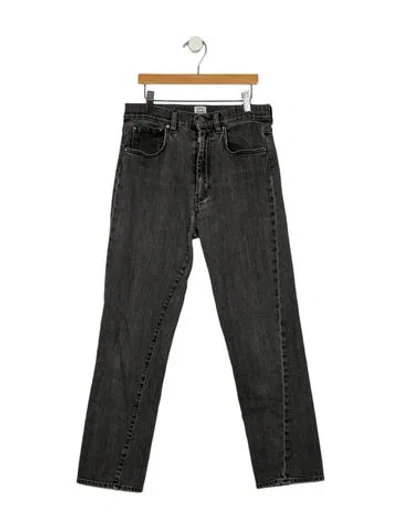 Pre-owned Totême Original Straight Leg Jeans In Gray