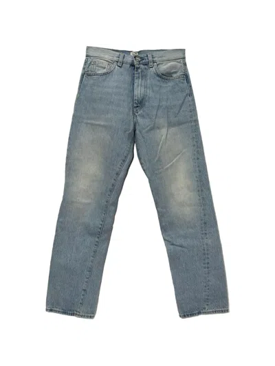 Pre-owned Totême Original Straight-leg Jeans In Blue
