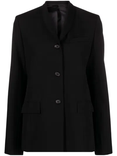 Totême Overlay Suit Jacket In Black