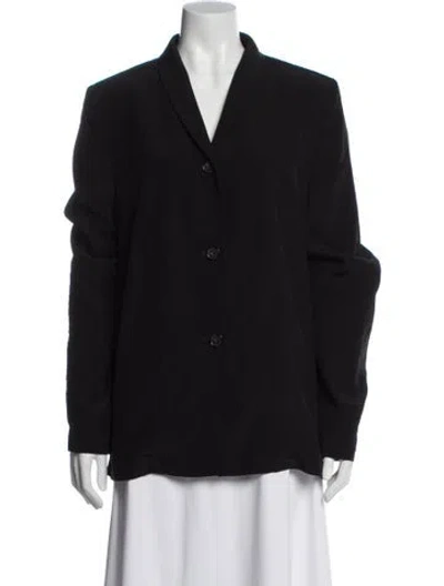 Pre-owned Totême Overlay Summer Blazer In Black