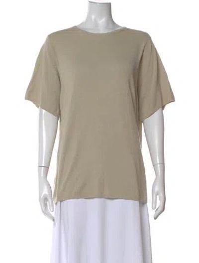 Pre-owned Totême Oversize Mulberry Silk Tee Silk T-shirt In Neutral