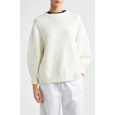 Totême Toteme Oversize Organic Cotton Sweater In Red