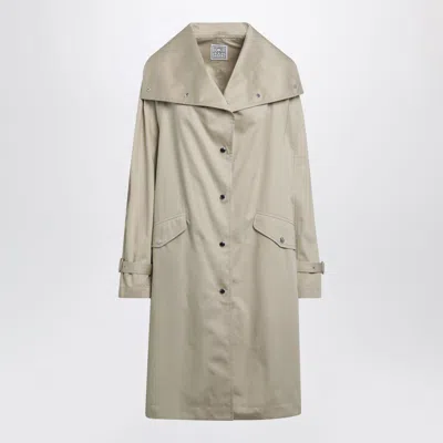 Totême Toteme Oversize Organic Cotton Trench Coat In Gray