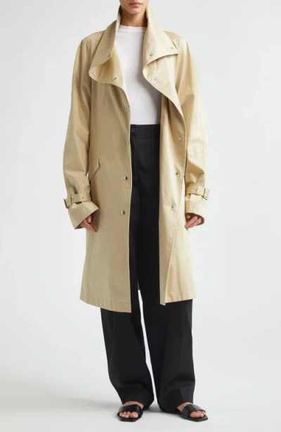 Totême Toteme Oversize Organic Cotton Trench Coat In Neutral