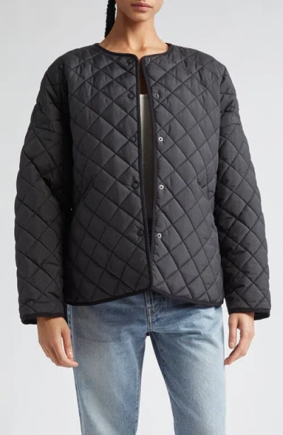 Totême Toteme Oversize Quilted Jacket In Black