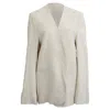 Totême Oversized Blazer With Pockets In Beige Viscose In Neutral