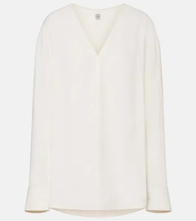Totême Oversized Blouse In White