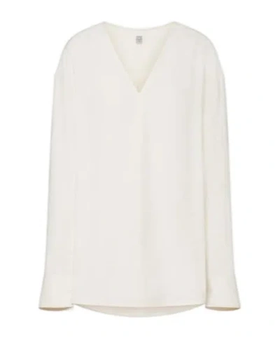 Totême Oversized Blouse In White