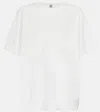 Totême Oversized Cotton Jersey T-shirt In White