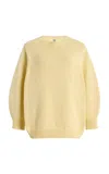 Totême Toteme Oversized Cotton Sweater In White
