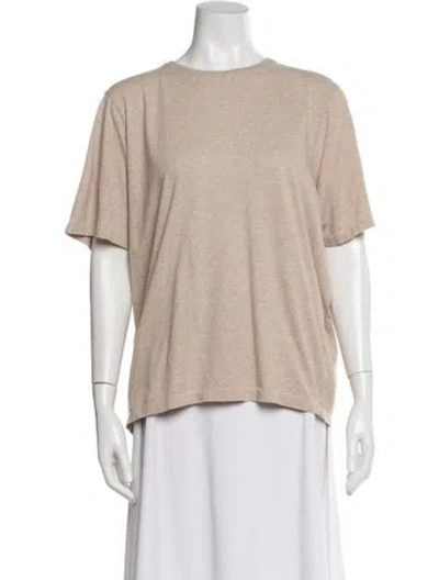 Pre-owned Totême Oversized Cotton Tee Crew Neck T-shirt In Neutral