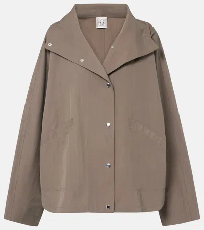 Totême Oversized Cotton-blend Jacket In Multi