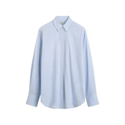 Totême Oversized Shirt In Blue