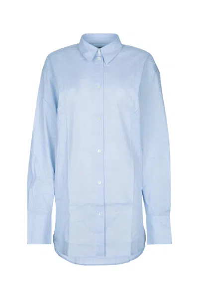 Totême Toteme Oversized Summer Shirt In Blue