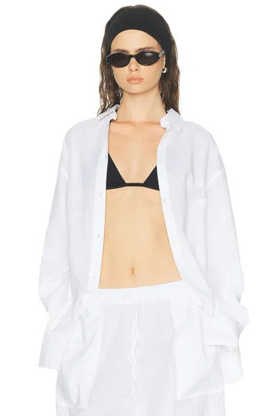 Totême Oversized Summer Top In White