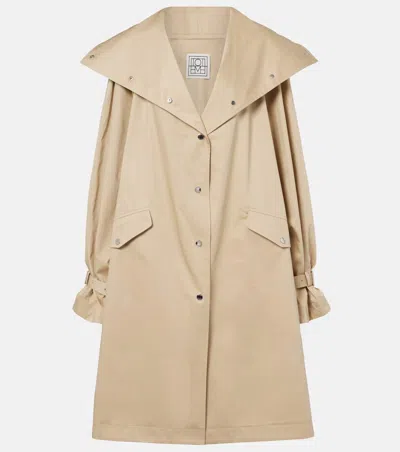 Totême Toteme Oversized Trench Coat In Beige
