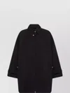 Totême Toteme Women Black Organic Cotton Oversized Trench Jacket