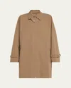 Totême Oversized Trench Jacket In Brown
