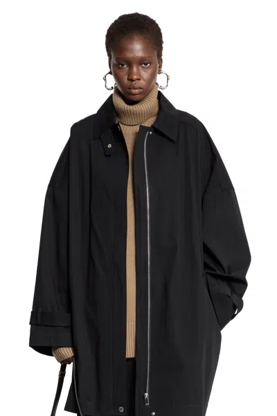 Totême Oversized Trench Jacket In Black