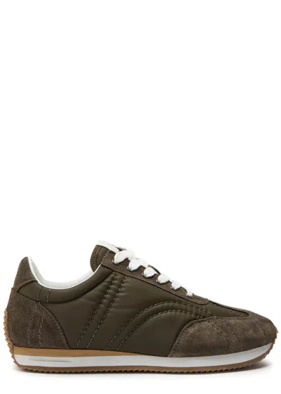 Totême Toteme Sport Suede-trim Sneaker In Animal Print