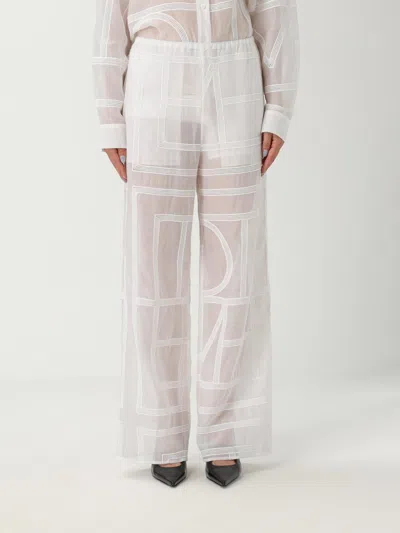 Totême Pants Toteme Woman Color White