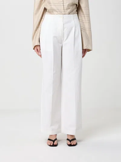 Totême Pants Woman Toteme In White