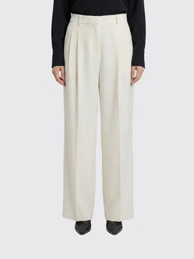 Totême Pants Woman Toteme In White