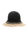 Totême Toteme Paper Straw Hat In Black