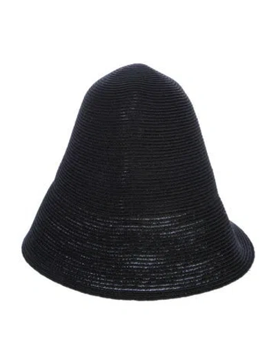 Pre-owned Totême Paper Sun Hat In Black