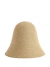 Totême Sun Hat Wide Brim Straw Design Lightweight In Neutral