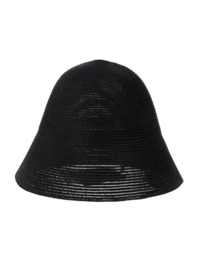 Pre-owned Totême Paper Sun Hat W/tags In Black