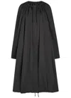 Totême Toteme Parachute Cotton-poplin Midi Dress In Black