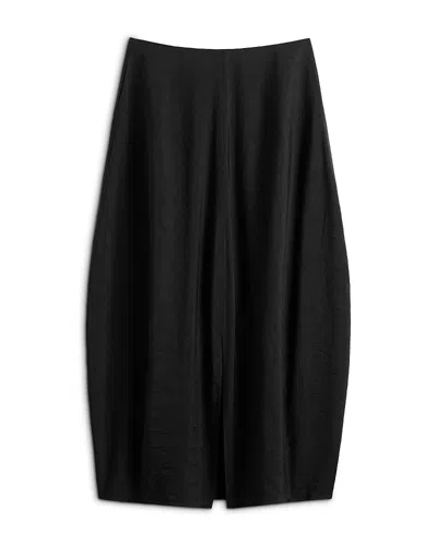 Totême Parachute Silk Blend Skirt In Black