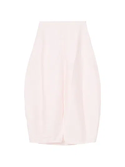 Totême Slit-detailed Midi Skirt In Pink