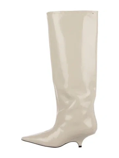 Pre-owned Totême Patent Leather Boots In Neutral