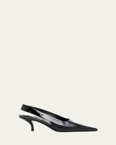 TOTÊME PATENT LEATHER SLINGBACK PUMPS