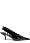 Totême Toteme Patent Leather Slingback Pumps In Black