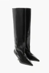 Totême Patent Leather The Wedge Heel Booties Heel 6cm In Black
