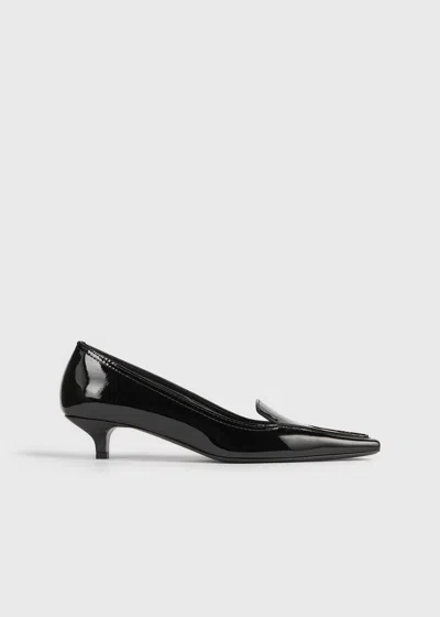 Totême Patent Loafer Pumps Black