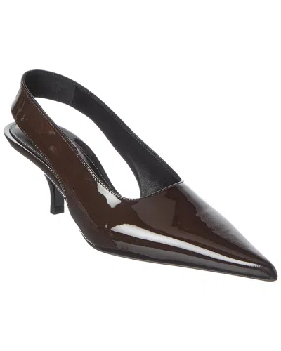 Totême Toteme Patent Slingback Pump In Brown