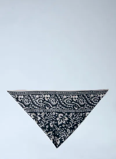 Totême Patterned Bandana Scarf In Black