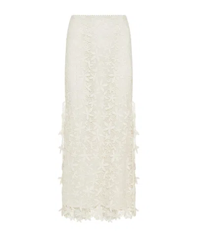 Totême Patterned Skirt In White