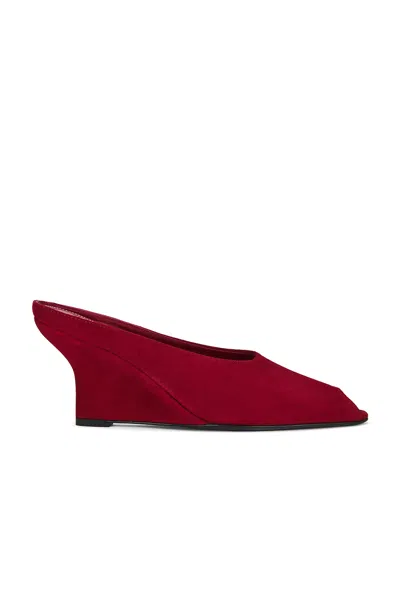 TOTÊME PEEP TOE VELVET WEDGE
