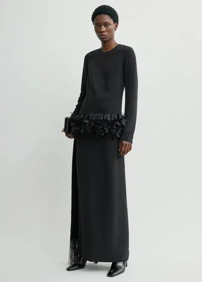 Totême Petal Dress Black