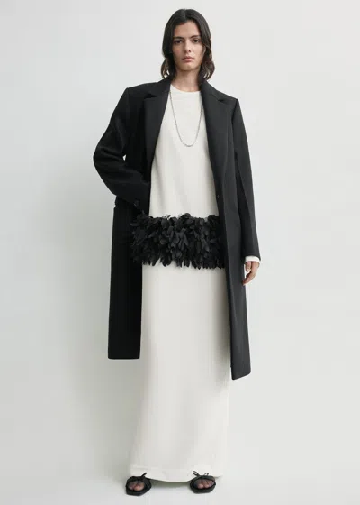 Totême Petal Dress Off-white In Black